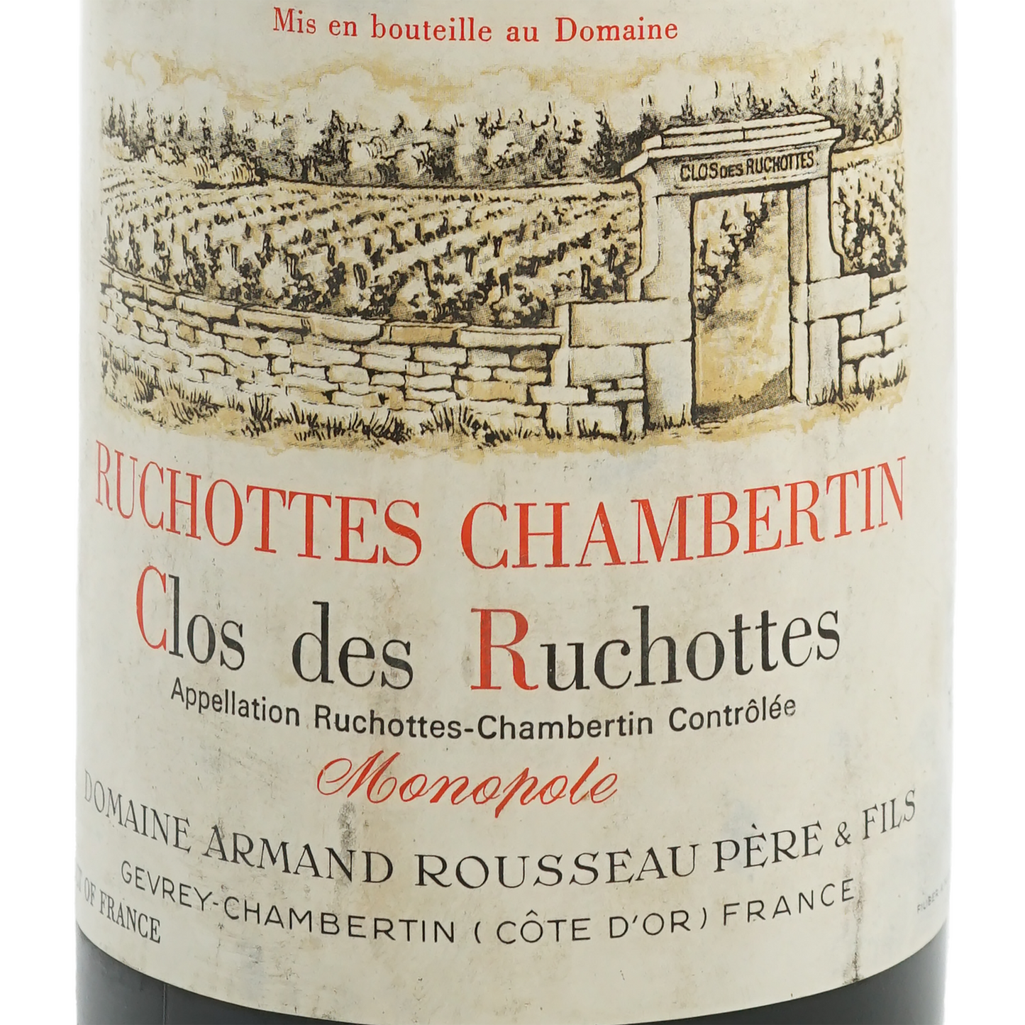 リュショット・シャンベルタン・クロ・デ・リュショット・グラン・クリュ、ドメーヌ・アルマン・ルソー「1989」 Ruchottes Chambertin Clos des Ruchottes Grand Cru、Domaine Armand Rousseau