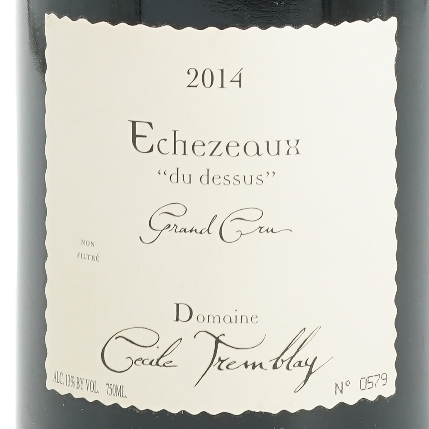 エシェゾー・デュ・デシュ・グラン・クリュ、セシル・トランブレ「2014」Echezeaux du Dessus Grand Cru、Cecile Tremblay